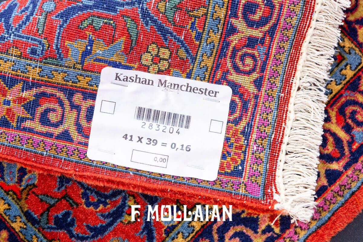 Small Square Kashan Manchester-Wool Rug n°:283204